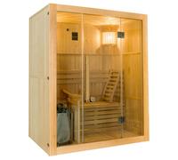 Sauna vapeur sense 3 places avec poêle lux 4,5 kw - France sauna