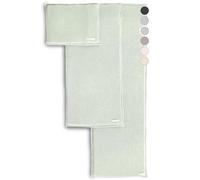 SAUNASOFA Coussin de bain de sauna 182 x 52 cm - Tapis de sauna pour s'allonger en coton - Lavable, respirant, fabriqué à la main en Europe - Coussin de sauna en vert