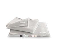 SAUNASOFA Ensemble de sauna avec coussin d'assise et serviette de sauna - Pour sauna infrarouge et sauna classique - Lavable, respirant et fabriqué à la main en Europe - Coussin et serviette de sauna