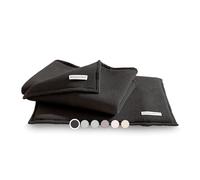 SAUNASOFA Ensemble de sauna avec coussin d'assise et serviette de sauna - Pour sauna infrarouge et sauna classique - Lavable, respirant et fabriqué à la main en Europe - Coussin et serviette de sauna