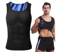 Saunavest Sweat | Sport Sauna Débardeur Taille Trainer Gilet | Combinaison de sauna à séchage rapide pour homme Forme du corps Soutien dorsal Position correcte