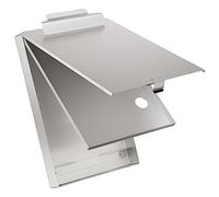 Saunders 21017 CruiserMate Planchette à pince montée sur boîte à formulaires à 2 compartiments et ouverture par le bas Argenté 23 x 34,5 cm