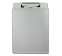Saunders Porte-bloc en aluminium recyclé - Porte-documents format lettre avec protection de la vie privée. Fournitures scolaires
