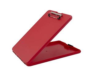 Saunders Slimmate Letter Size Storage Clipboard, Polypropylene, Red