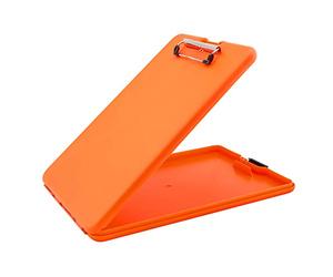 Saunders SlimMate Planchette de rangement en plastique Orange vif Porte-documents ergonomique pour professionnels Fournitures de papeterie