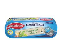 SAUPIQUET - Filet De Maquereaux Au Muscadet Bio 120G - Lot De 4 - Offre Special