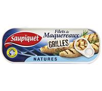 Saupiquet Filets de maquereaux grilles natures - La boite de 120g