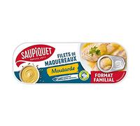 SAUPIQUET - Filets De Maquereaux Moutarde 226G - Lot De 4 - Offre Special