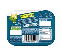 SAUPIQUET - Filets de Sardines Marinade Citron Basilic, Sans Huile, 100g - Lot De 4