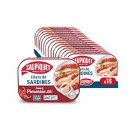 SAUPIQUET - Filets de Sardines Sauce Pimentée - 15 Conserves