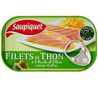 Saupiquet Filets de thon à l'huile d'olive vierge extra 115 g - Lot de 6