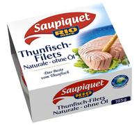 Saupiquet Filets de thon naturale sans huile Premiumualitaet 185g