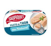 SAUPIQUET - Filets de Thon Naturel en Conserve, Savoureux et Riche en Protéines, 81G