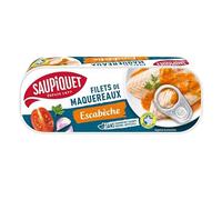 SAUPIQUET - Filets Maquereaux Sauce Escabèche 169G - Lot De 4 - Livraison Gratuite