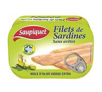 Saupiquet - Filets Sardines Huile D'Olive Vierge Extra 100G - Lot De 5 - Vendu Par Lot - Livraison Gratuite En France