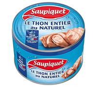 SAUPIQUET - Le Thon Entier Au Naturel Pêche Française 280G - Lot De 3 - Offre Special