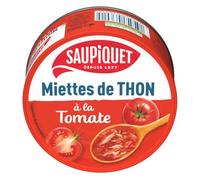 SAUPIQUET - Miettes de Thon à la Tomate - Chaud ou Froid - 24 Conserves