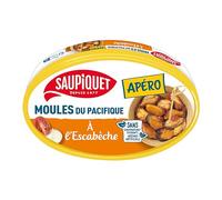 SAUPIQUET - Moules à la Sauce Escabèche - Idéal Apéritif - 12 Conserves