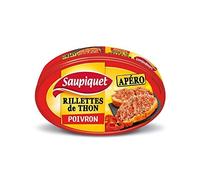 SAUPIQUET - Rillettes De Thon Au Poivron 115G - Lot De 4 - livraison offerte