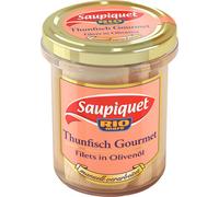 Saupiquet Rio Mare Filets de thon Gourmet Huile d'olive en bocal 180g