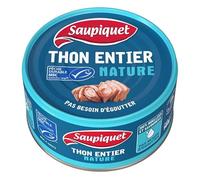 SAUPIQUET - Thon Entier Nature Msc 140G - Lot De 4 - Livraison Gratuite