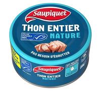 SAUPIQUET - THON ENTIER NATURER MSC 280G - LOT DE 3