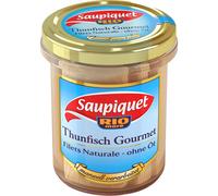 Saupiquet Thon Gourmet Filets Naturale sans huile boîte 180g