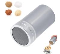 Saupoudreur à Epices, Saupoudreuses En Acier Inoxydable, Saupoudreuse à Sucre Glace Avec Couvercle, Saupoudreuse Cacao Shaker à Chocolat Saupoudreuse En Inox à Toile Métallique Pour Sel, Poivre, Café