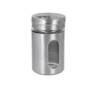 Saupoudreuse à épices avec fermeture rotative à 3 niveaux en métal