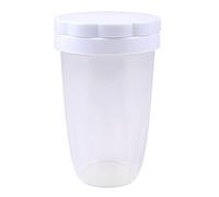 Saupoudreuse en plastique pour café et avec couvercle à mailles fines Power Box pour la cuisson, la maison, les restaurants, la pâtisserie, la farine, tamis à poudre en plastique