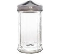 Saupoudreuse un trou central 8mm - - Verre/inox x140mm
