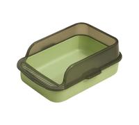 Saupoudreuse pour animaux de compagnie - contrôle des odeurs sanitaire imperméable pour animaux de compagnie, toilettes kitty faciles à laver, bac à litière pour chat à mur haut pour la maison