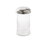 Olympia Sucrier en acier inoxydable avec trou latéral et rabat 140 x 70 mm
