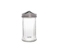 Saupoudreuse un trou central 8mm - - Verre/inox x140mm
