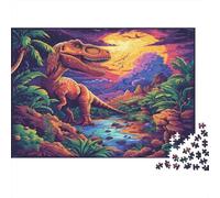 Sauriens Balade Casse-tête 1000 Pièces avec Emboîtement Parfait, Grand Puzzle Puzzle De Détente pour La Décoration Murale DIY, Secret Santa Original 52x38cm/1000pcs
