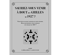 Sauriez-vous venir à bout des mots croisés de 1927 ?