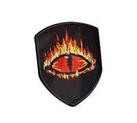 Sauron Eye, Tolkien, Silmarillion, Seigneur des Anneaux, Fantaisie, Dragons, Terre du Milieu, Métal noir, Synthèse donjon, LOTR Brodé à repasser sur Applique Souvenir Accessoire