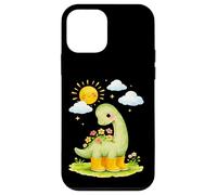 Sauropodes Dinosaures Mignons et Floraux Coque pour iPhone 12 Mini