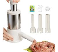 Sausage Press - Large Capacity Manual Meat Filling Machine | Durable Kitchen Gadget with Easy Grip Handle, Home Cooking Tool, Charcuterie Prep Accessory for Restaurant Party Holiday Sticky Rice