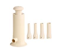 Sausage Pressing Tool - Meat Injector, 1 Heavy Duty Food Grade Funnel with 4 Tube Connectors, Stainless Steel Internal Rod for Salami and Bratwurst, Culinary Appliance, Ground Meat Pump for Home