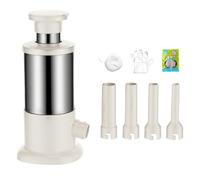 Sausage Stuffer - Kitchen Gadgets With 4 Stuffing Tubes Sausage Stuffer, Commercial | Maker For Lap Cheong Bratwurst Sticky Rice Home Commercial Holiday BBQ Restaurant Party Meat Manuel Filler Tool