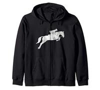 Saut au galop Course à cheval Équitation Sweat à Capuche