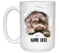 Saut De Labradoodle Tasse À Café Unique Tasse À Thé Céramique Mug Cadeau Mignon Pour Bureau Noël Pâques 330 Ml