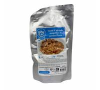 Sauté d'agneau, mogettes et jambon fumé