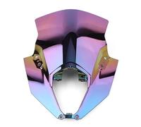 Saute Vent Moto pour Kawasaki pour Ninja 650 EX650 ER-6F ER6F 2020 2021 2022 2023 Déflecteur De Pare-Brise À Double Bulle pour Moto Pare Brise Moto(Iridium)