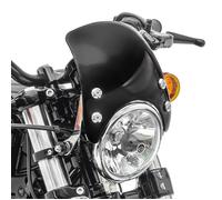 Saute-vent / Pare-brise moto - Craftride CW8 - Noir - ABS - Support 39-41 mm