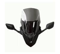 Saute-vents Pour NMAX155 Pour NMAX 2020-2024 Déflecteurs | Moto Modifié Pare-brise Plus Élevé Avec Miroir(63CM smoke 3pcs)
