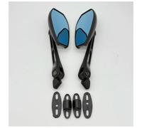 Saute-vents Pour Nmax155 Pour Nmax Pour V3 2025-2026 Déflecteurs | Pare-brise Modifié Pièce Rechange Moto Avec Le Miroir(1 pair blue mirror)
