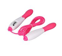 Sauter Corde Jump Corde Fitness Fitness Counting Rotume PVC Cordon PVC Corde d'entraînement en plastique pour les adultes Étudiants Sports Abs Gandage anti-enroulement Design (Rose)