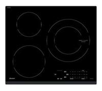 Sauter SPI4362B - Table de cuisson à induction - 3 plaques de cuisson - Niche - largeur : 56 cm - profondeur : 49 cm - avec garniture avant en acier inoxydable - noir Noir G